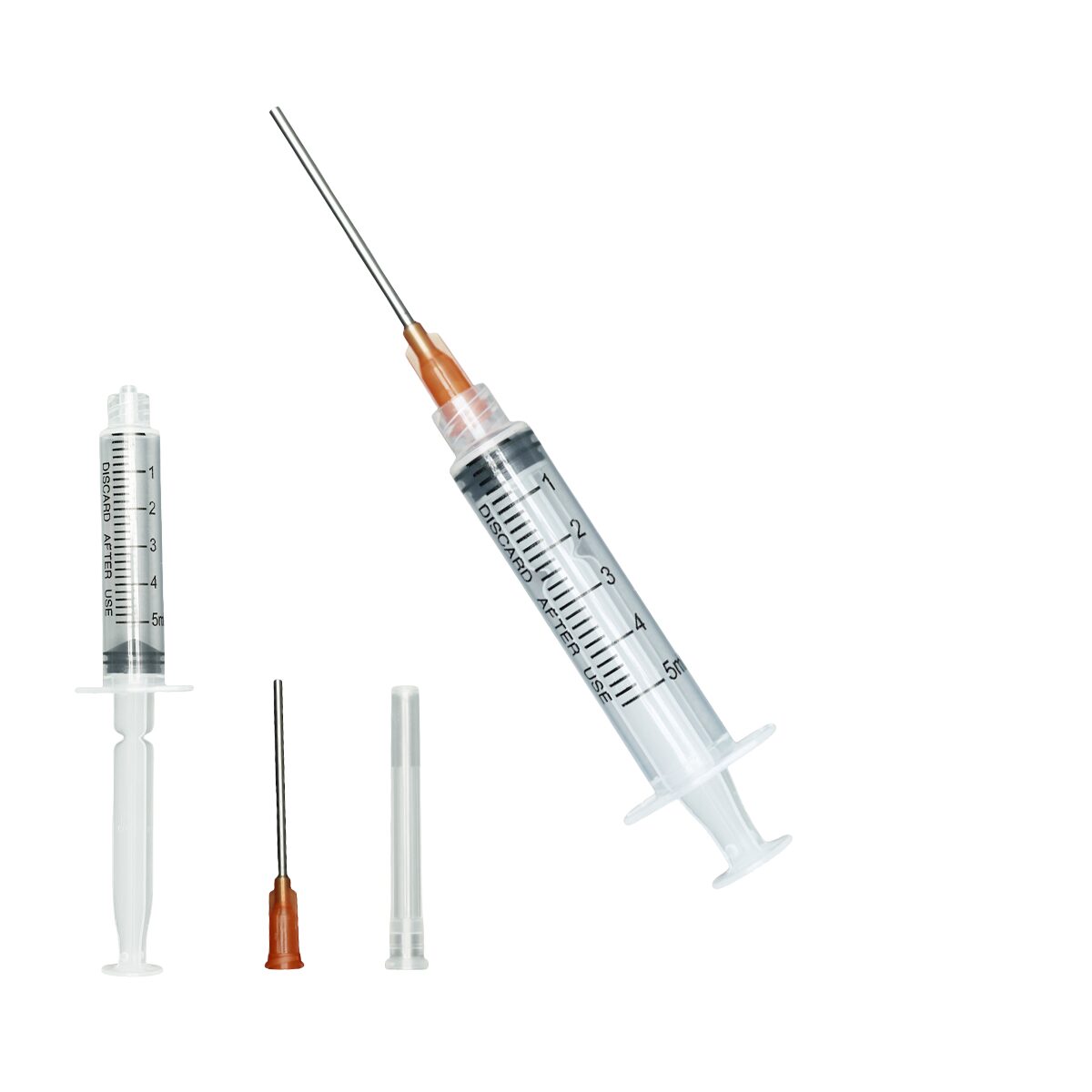 ルアーロック シリンジ 5ml 針付｜CBDリキッド調合・電子タバコ用オイル充填・DIY向け