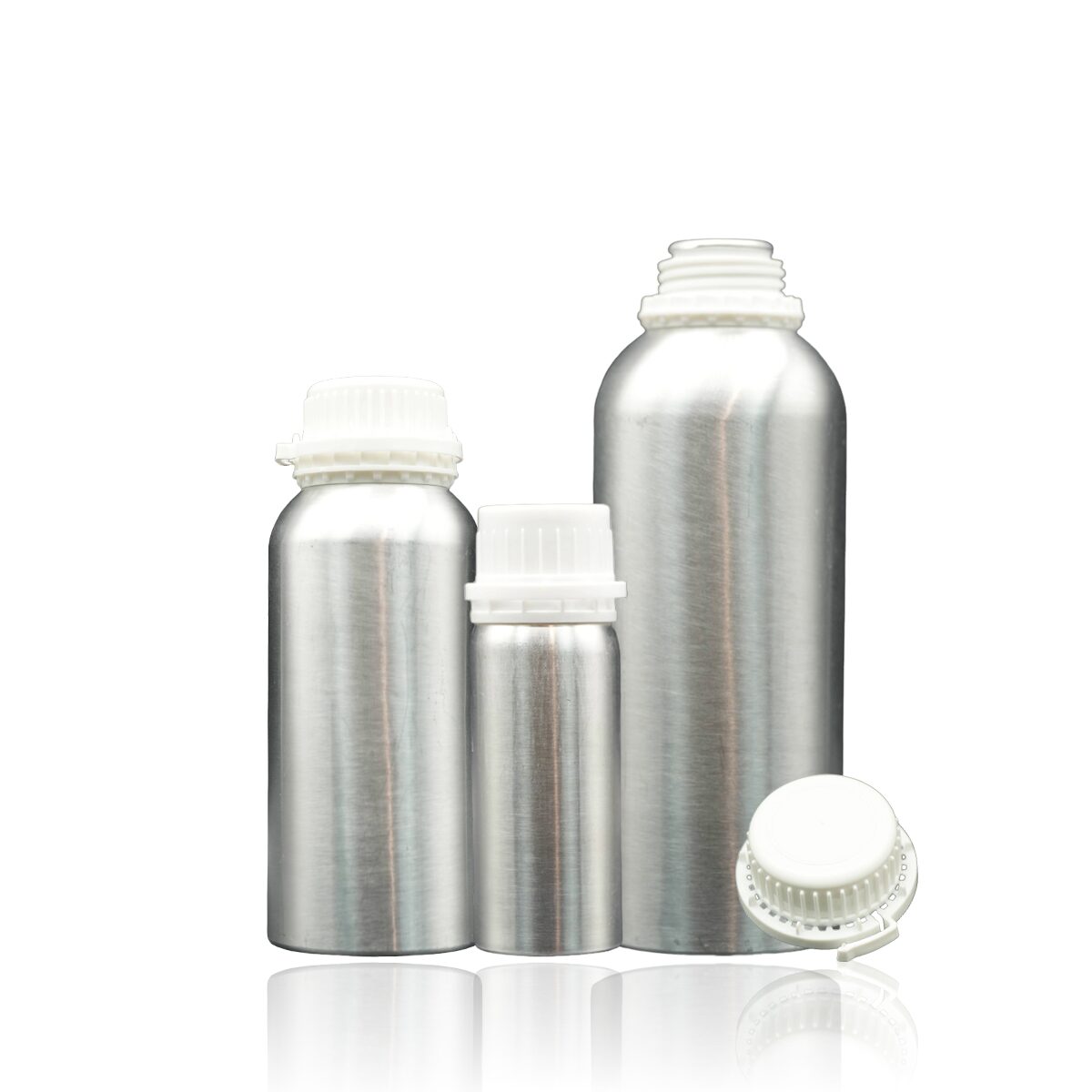 【気密キャップ付】アルミ容器 50ml/100ml/500ml/1L｜CBD原料・テルペン保存用 遮光・内面コーティング