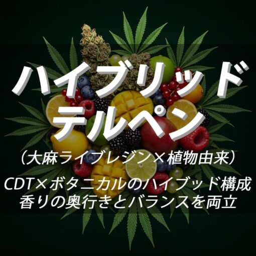 ハイブリッドテルペン｜ライブレジン＋ボタニカル香料
