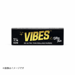 VIBES 1 1/4 Ultra Thin Rolling Papers | バイブス 1.25サイズ 極薄ペーパー [Black / Cookies Blue]