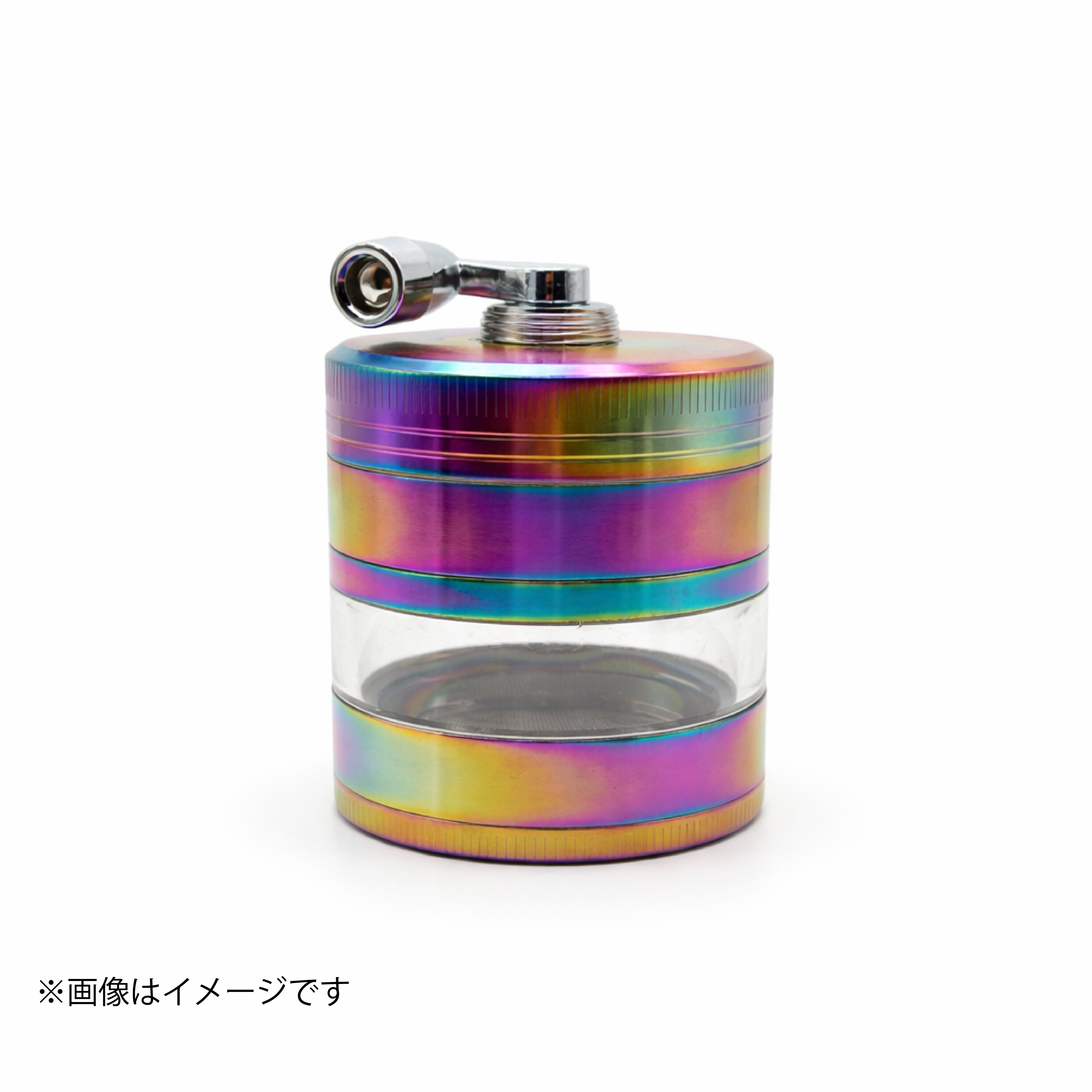 ハンドル式 4層メタルグラインダー【レインボー】手回しクランク