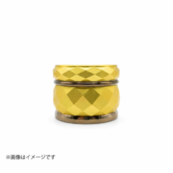ダイヤモンドカット 4層メタルグラインダー【ゴールド】多面体グリップ