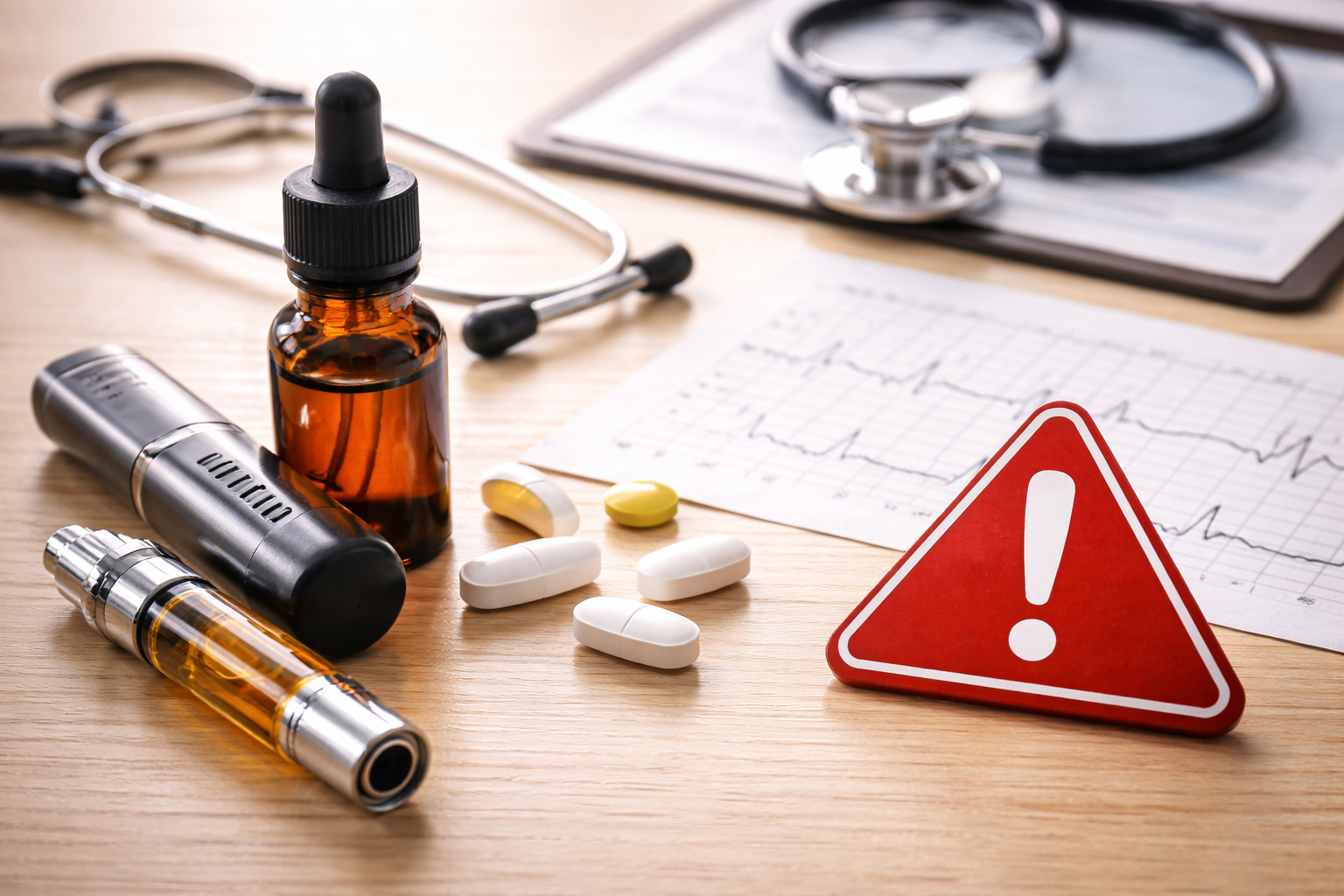 合成カンナビノイドの健康リスクや注意点をイメージした写真