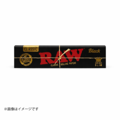 RAW Black King Size Slim 32枚｜ダブルプレス極薄・無漂白スローバーニングペーパー