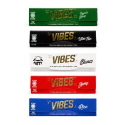 VIBES King Size ローリングペーパー 5種｜The Vibes Collection（Red/Blue/Black/Green/White）33枚入り