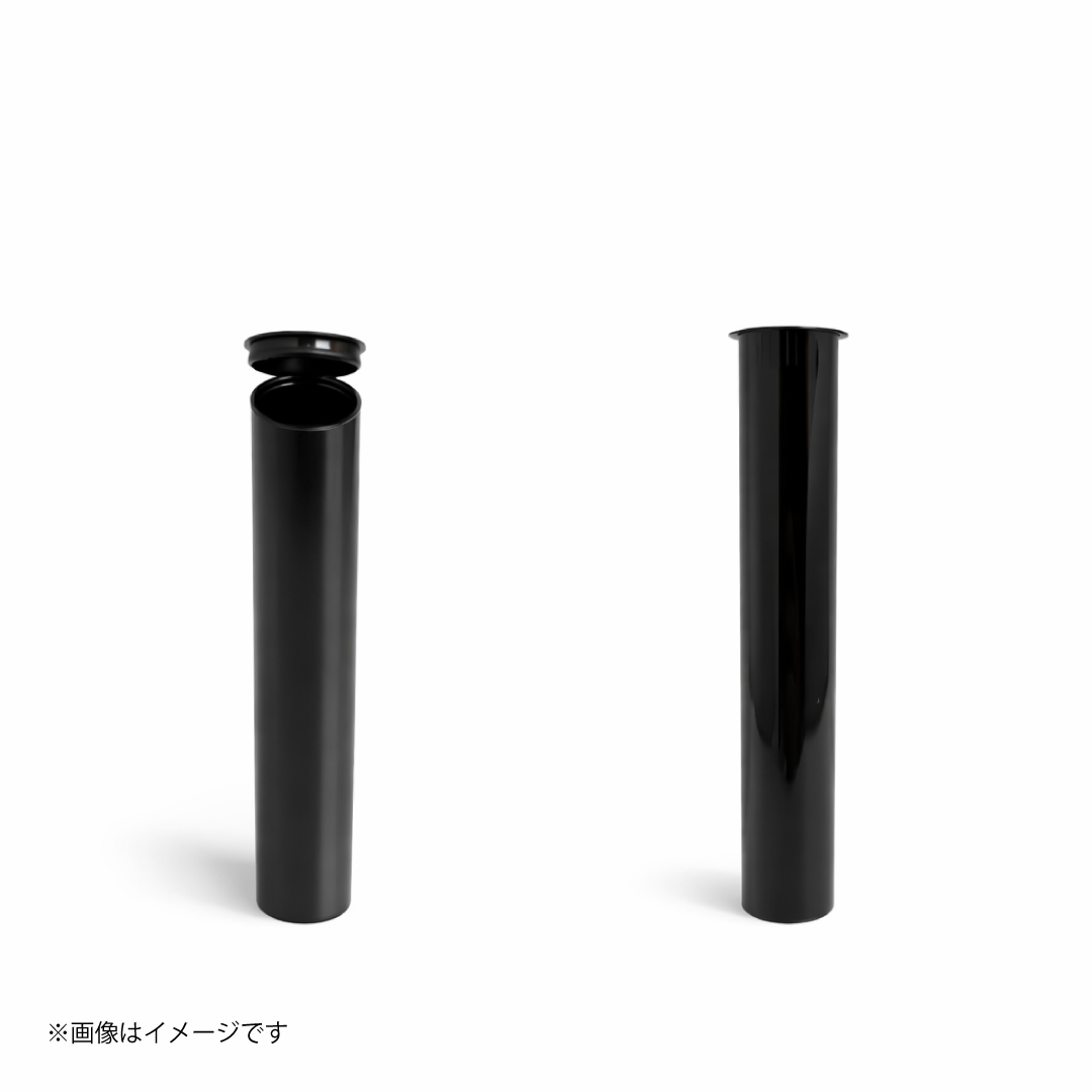 ジョイントケース 黒 10本セット|スリム収納チューブ 高さ約115mm × 幅約18mm