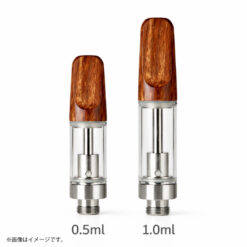 WOOD セラミックアトマイザー 0.5ml/1.0ml｜天然木チップ・510規格 CBD対応
