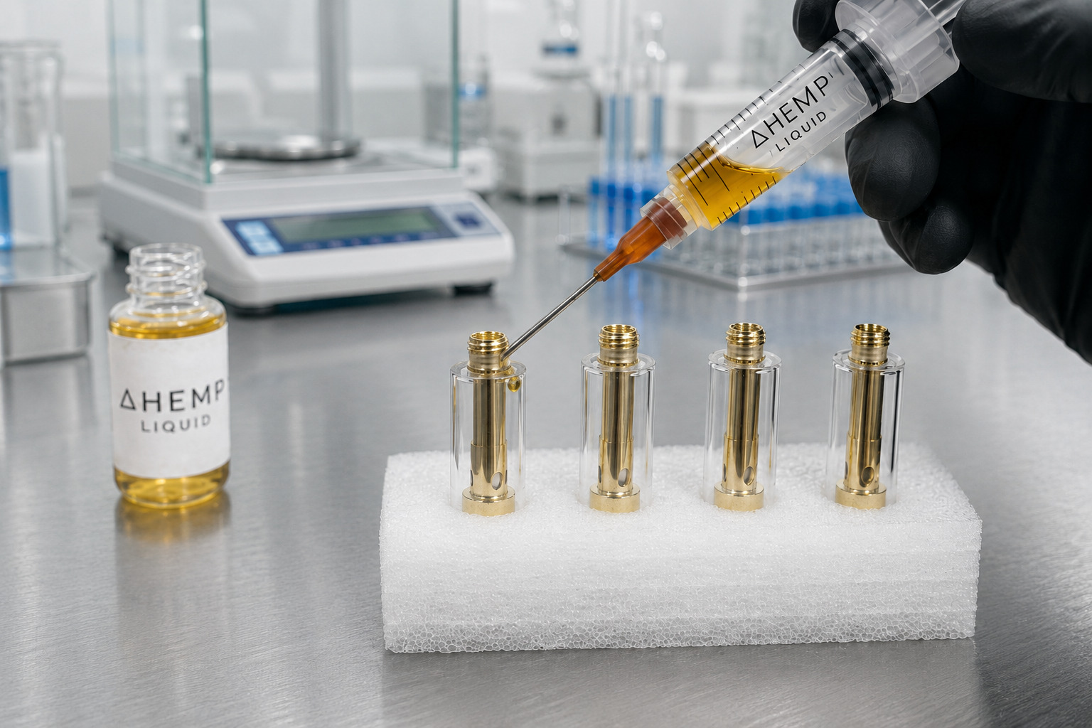 ΔHEMP LIQUIDの使い方｜CCELL Gold 510アトマイザーへのリフィル方法