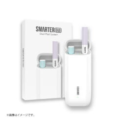 SMARTER DUO 本体キット 充電ケース＋デバイス×2｜Dual Pod System ニコチン0mg対応（ホワイト）