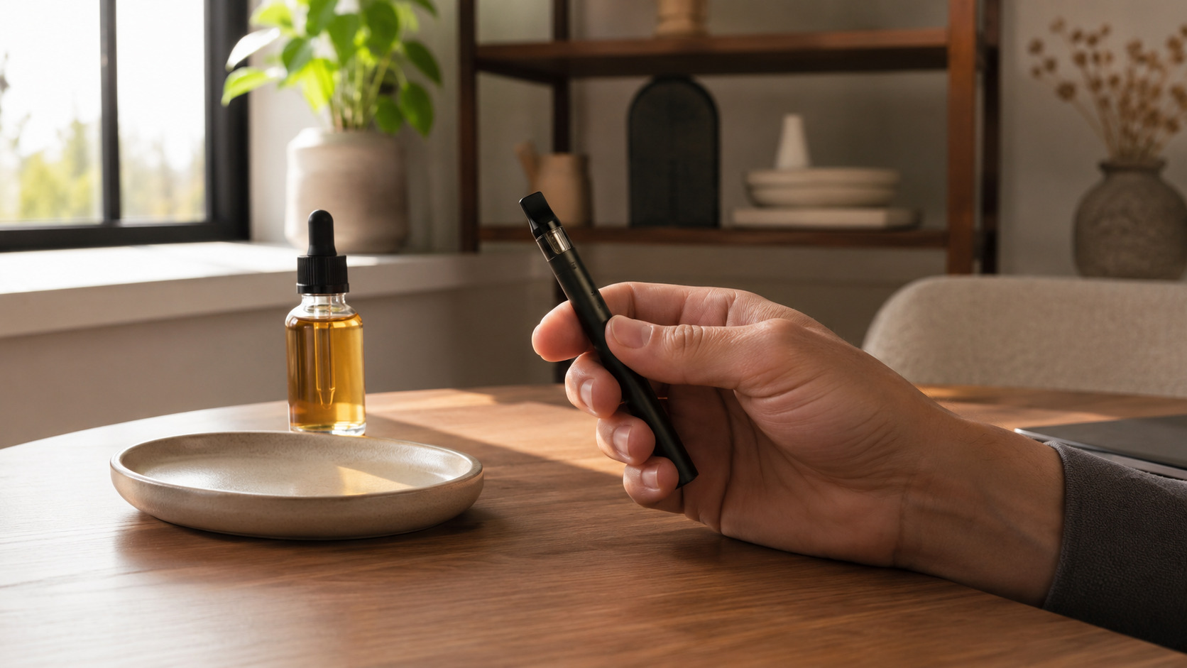 VAPEデバイスでフレーバーを楽しむイメージ