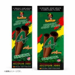 HoneyPuff オーガニックヘンプラップ ナチュラル｜タバコ・ニコチンフリーのブランツ（4枚＋フィルター4個入り）