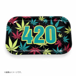 ローリングトレイ 420｜カラフルリーフ柄 デザイン