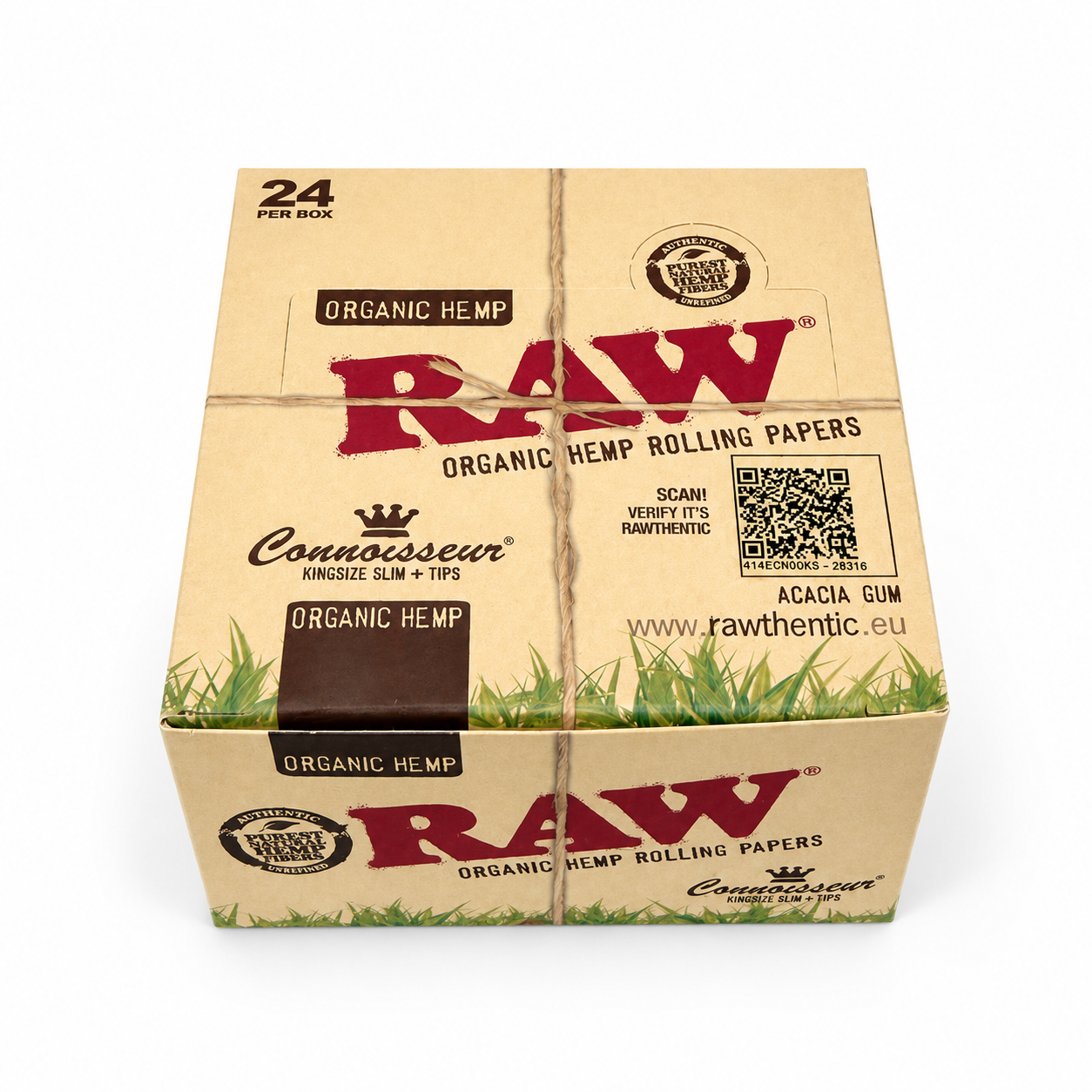 RAW(ロウ)オーガニックヘンプ コニサー キングサイズスリム|ロールペーパー+プリロールチップ 有機麻 - 画像 (3)