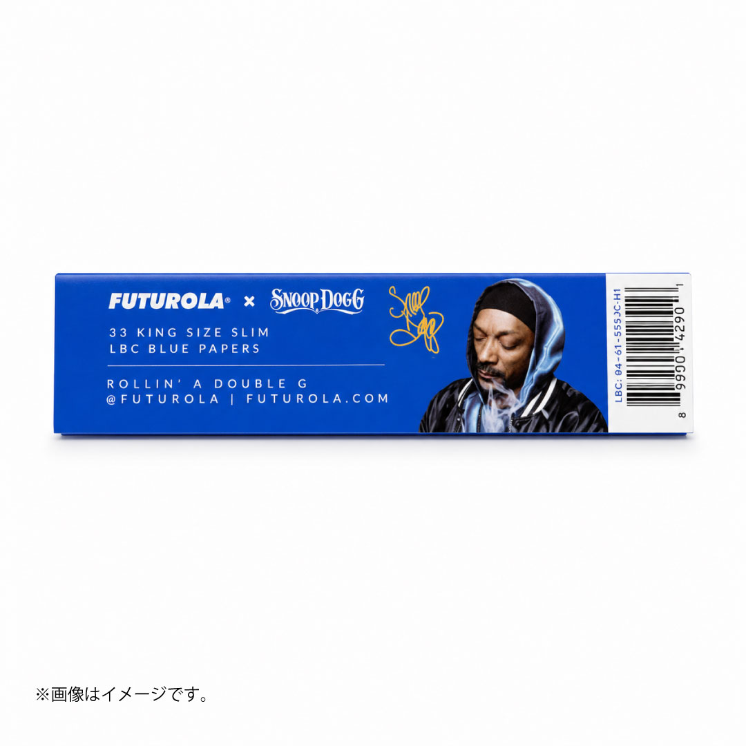 FUTUROLA×Snoop Dogg ローリングペーパー キングサイズスリム LBCブルー|単品/50パック入りBOX選択可 - 画像 (2)