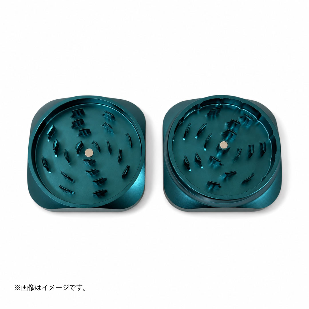 Krush XL 2.0 グラインダー エメラルドグリーン|2ピース アルミ製 75mm - 画像 (4)