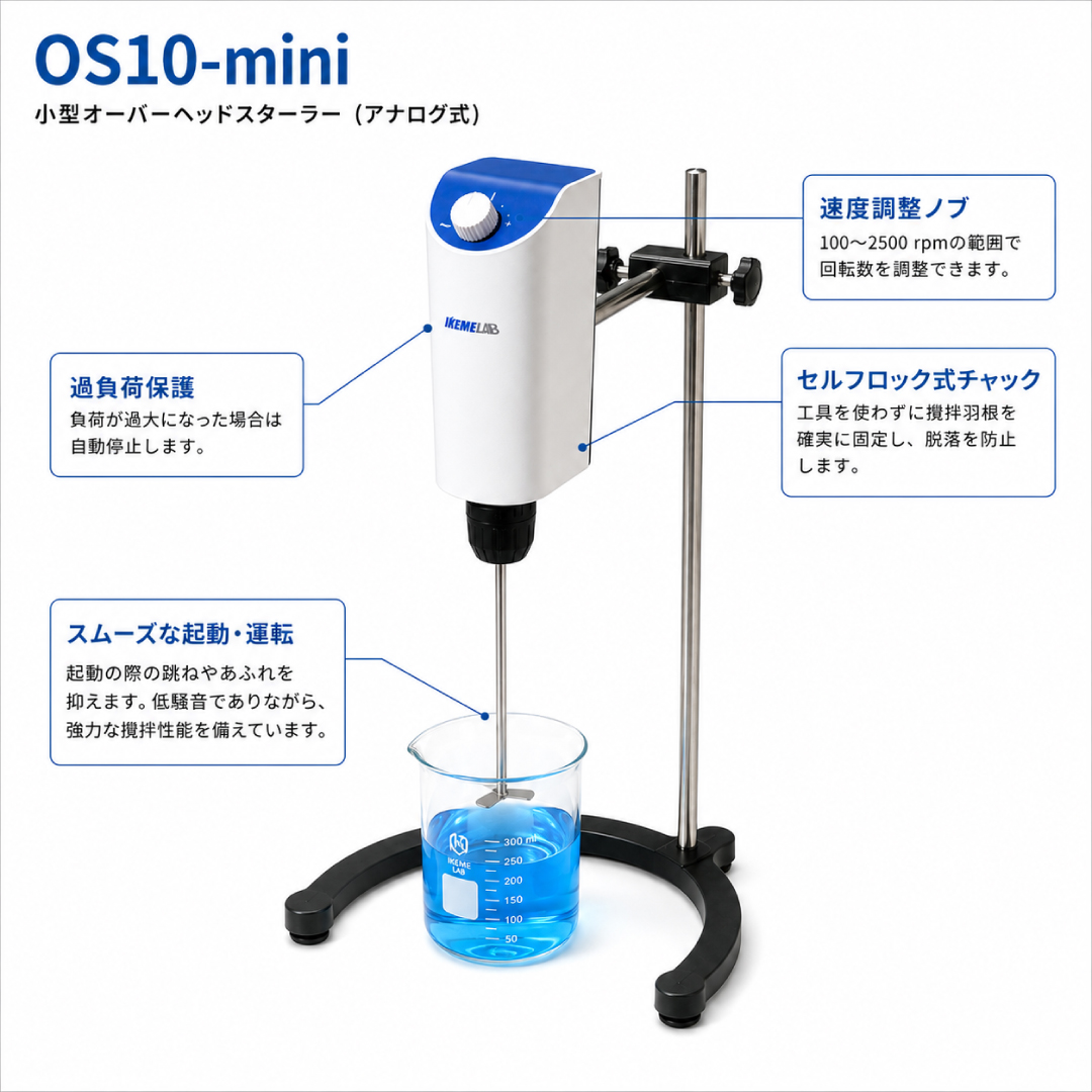 オーバーヘッドスターラー OS10-mini - 画像 (2)