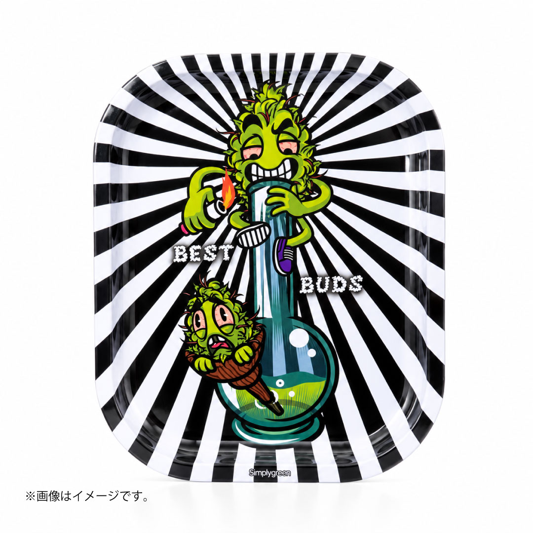 ローリングトレイ ベストバズ ストライプ|ポップアート×クリーチャーキャラクターデザイン Simplygreen