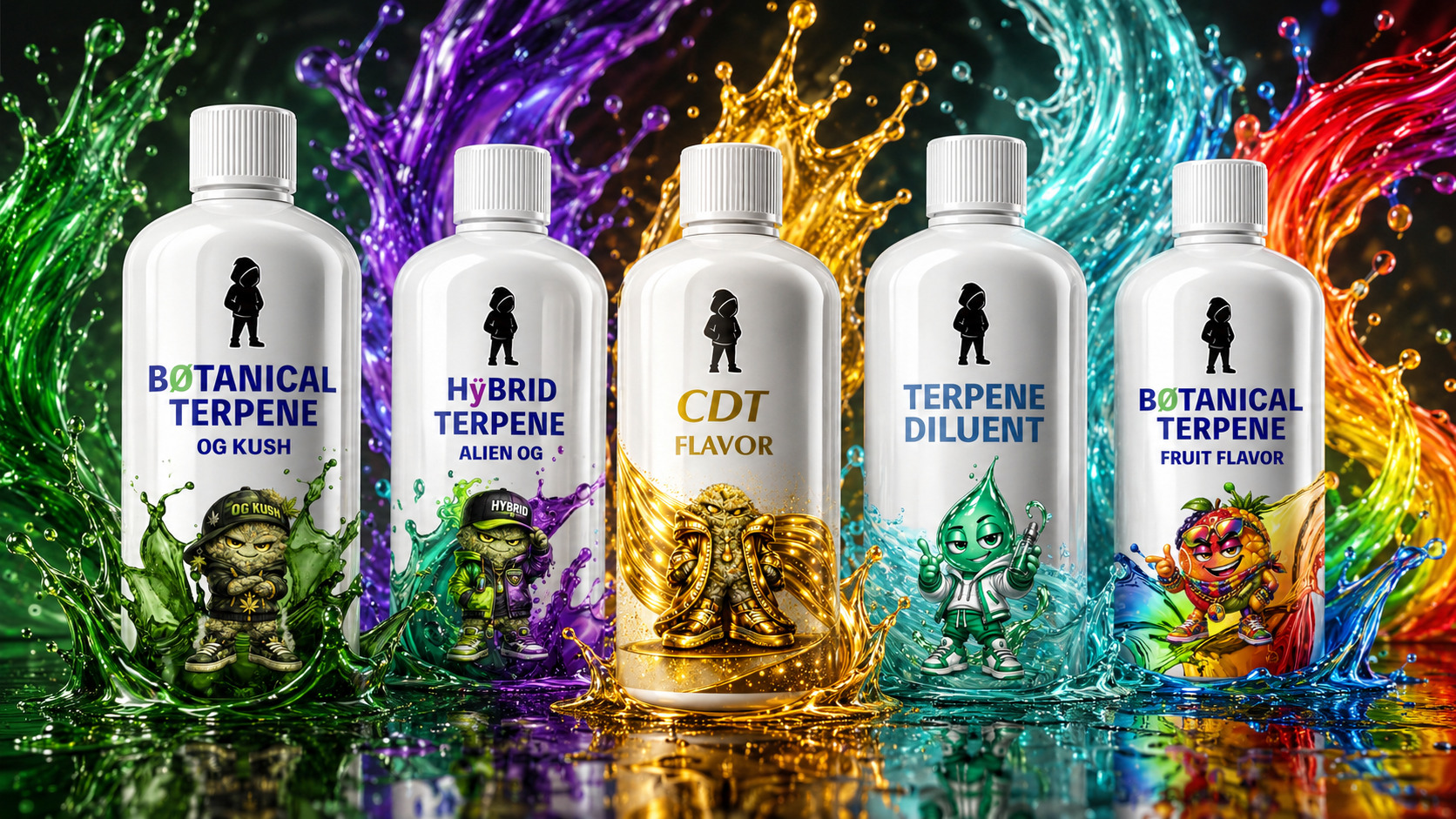 CDT・ハイブリッド・ボタニカルテルペン、希釈剤・増粘剤ラインナップ