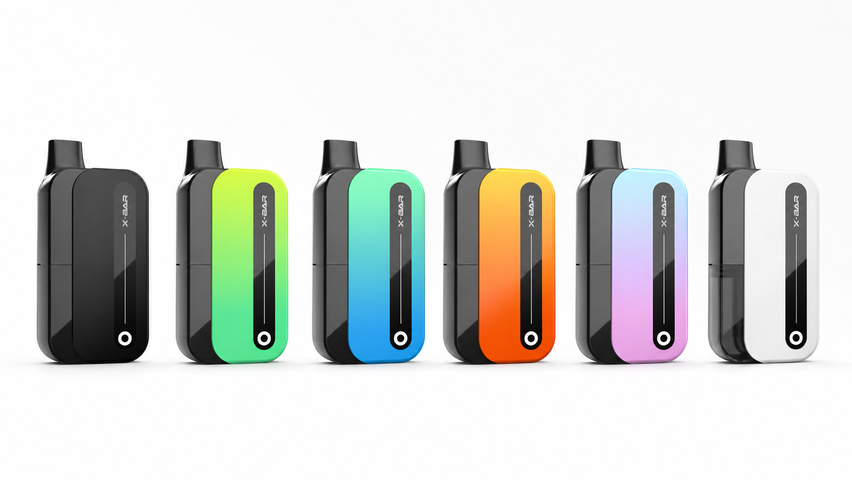 X-BAR CUBX 6カラーのポッド式VAPE本体イメージ