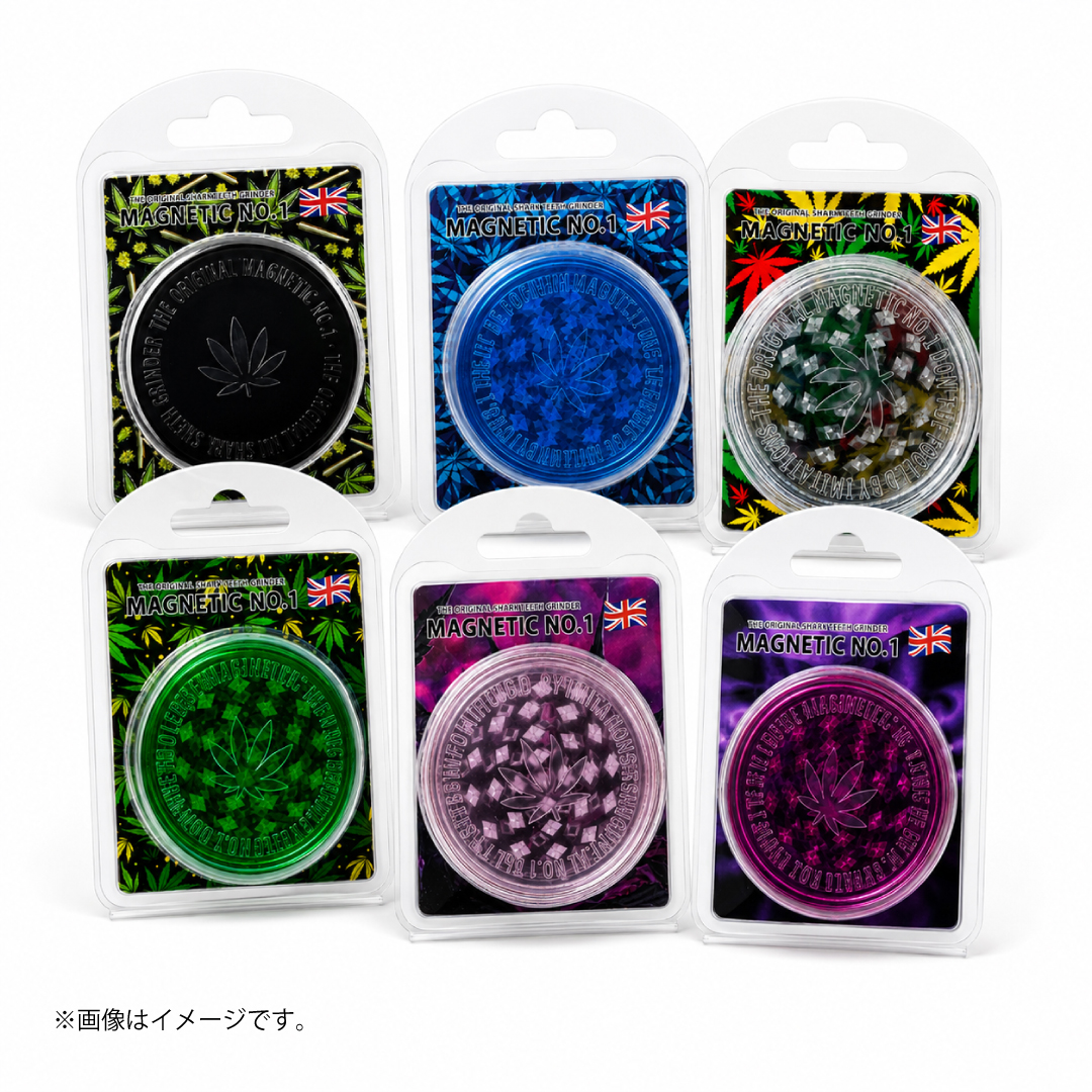 MAGNETIC NO.1 シャークティース グラインダー|マグネット式・軽量プラスチック・全6色
