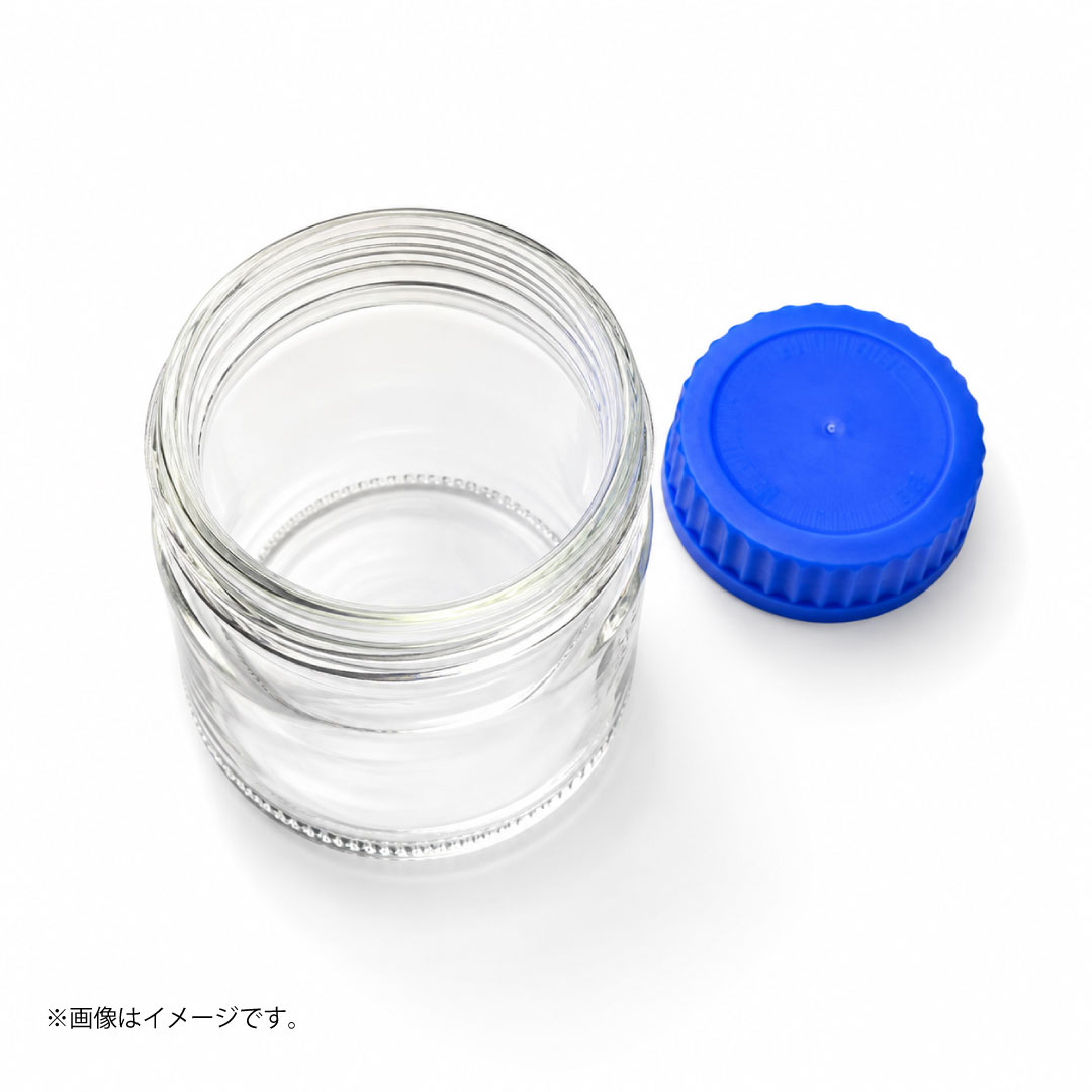 広口耐熱ガラス瓶 1000ml 目盛り付き ネジ口スクリューキャップ|ホウケイ酸ガラス - 画像 (3)
