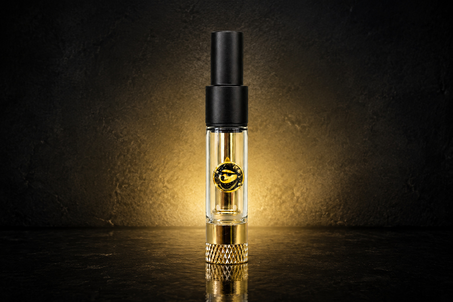 WINGオリジナルアトマイザー DOGG 0.8ml 510規格セラミック 黒×ゴールド