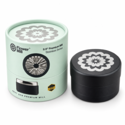 Flower Mill Premium 2.5" ブラック｜フラワーミル ステンレスシリーズ ミル式ハーブグラインダー