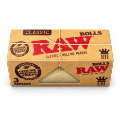 RAW ロールズ キングサイズ 3m｜好きな長さに切って使えるロールペーパー Classic 単品・箱売り（12個）