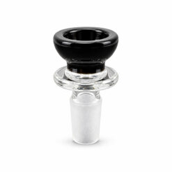 ガラスボウル 14mm オス ブラック｜ボング用火皿 リング付き・ハンドルなしのシンプルタイプ