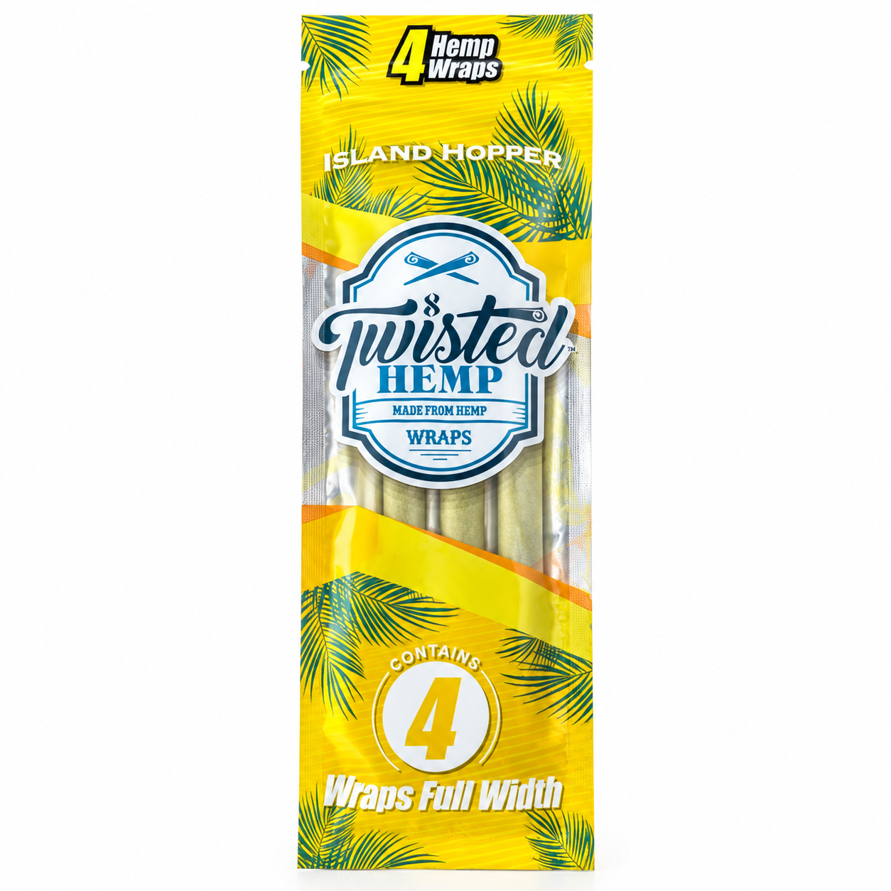 Twisted Hemp アイランドホッパー ヘンプラップ 4枚入り|単品・箱売り(15パック)