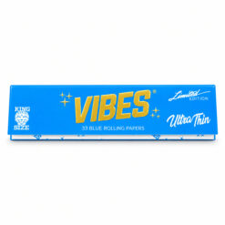 VIBES×Cookies ウルトラシン キングサイズスリム ブルー｜限定版 手巻きペーパー 33枚入り 単品・箱売り（50冊）