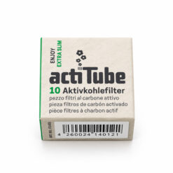 actiTube エクストラスリム 6mm 活性炭フィルター 10本入り｜単品・箱売り（20パック）