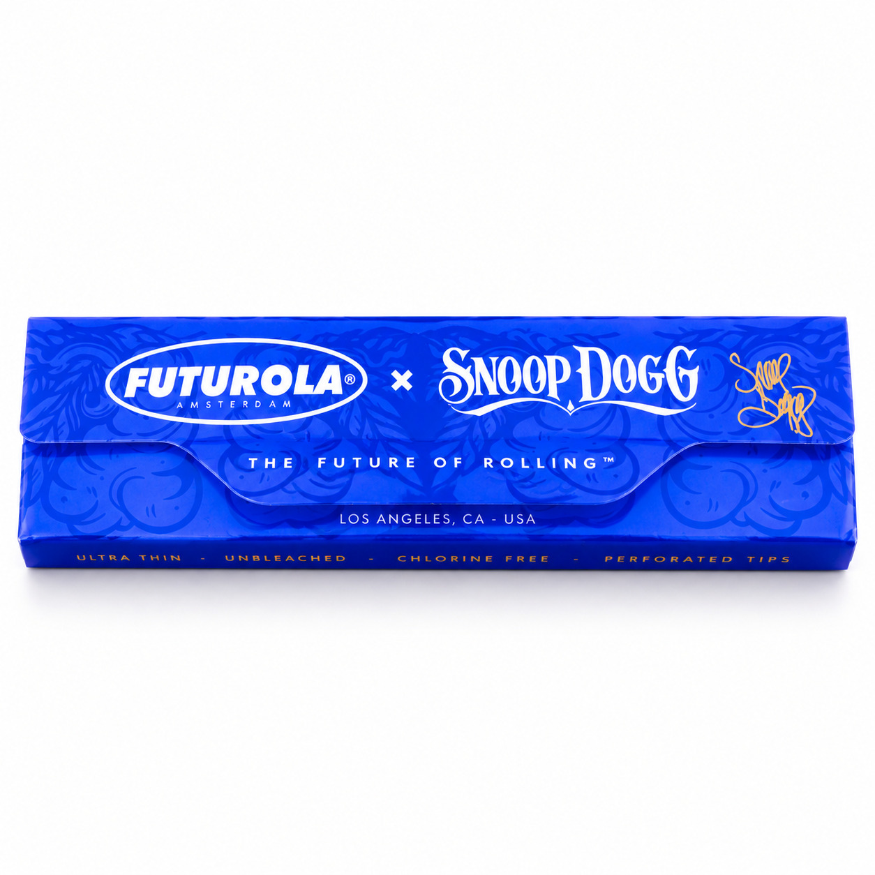 FUTUROLA×Snoop Dogg ペーパー+チップ キングサイズ ブルー|Double G ミシン目入りチップ付き 単品・箱売り(24冊)