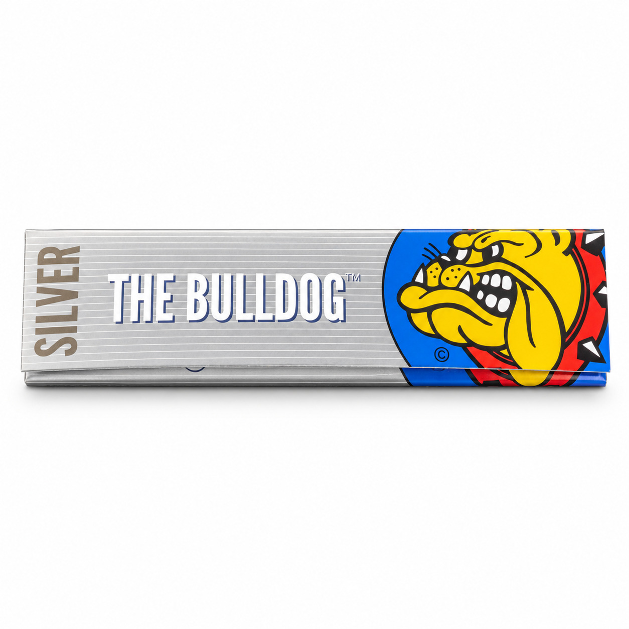 THE BULLDOG シルバー キングサイズスリム|ブルドッグ オリジナル 手巻きペーパー(チップなし)単品・箱売り(50冊)